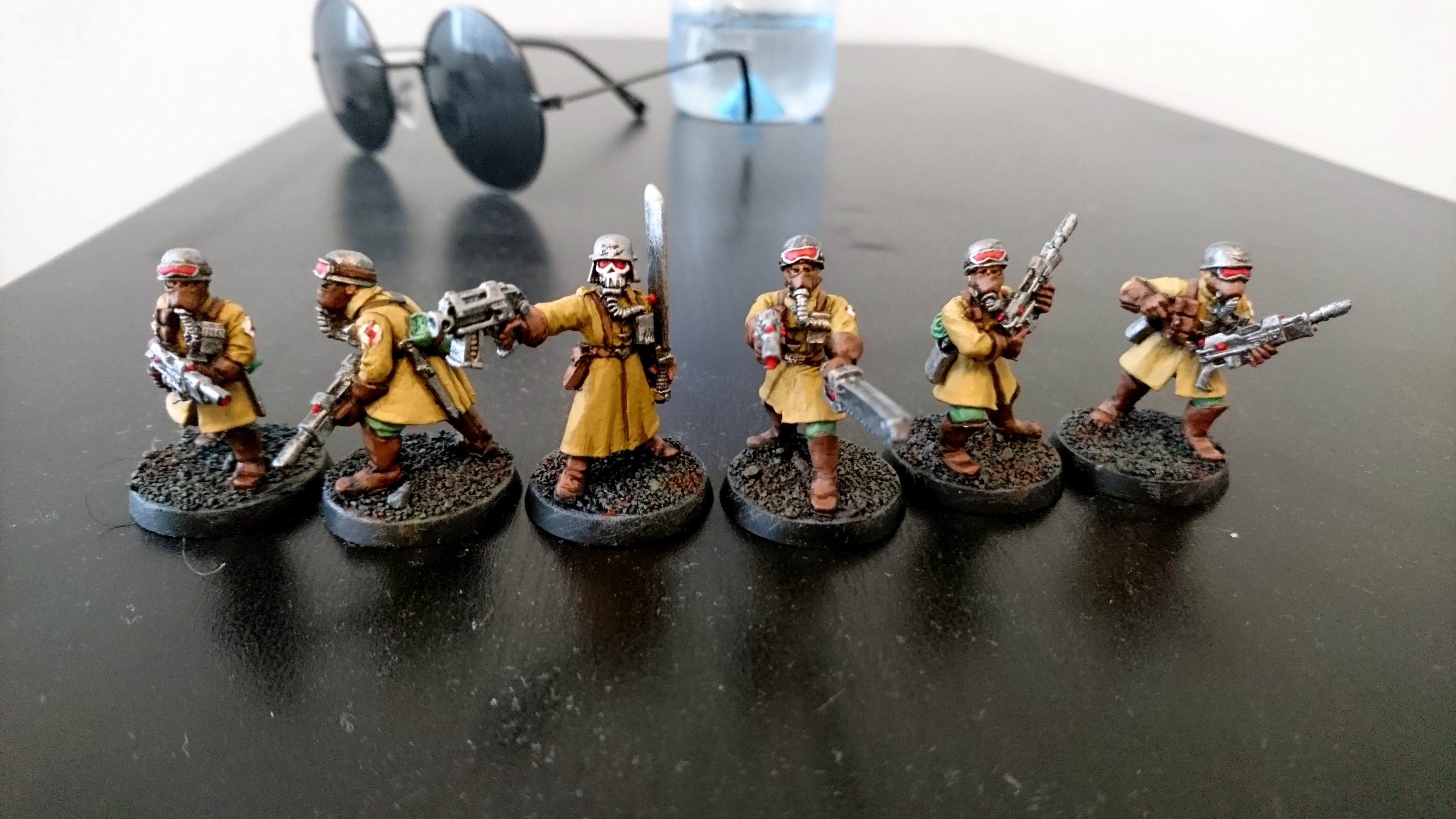 Steel Legion Officer W/powersword - Imperial Guard Warhammer 40k Métal